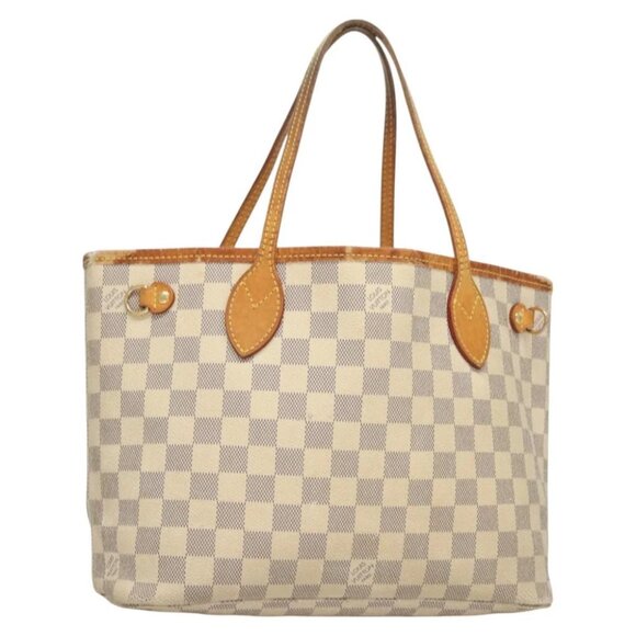 LOUIS VUITTON Damier Azur Neverfull PM Tote Bag - Picture 1 of 16